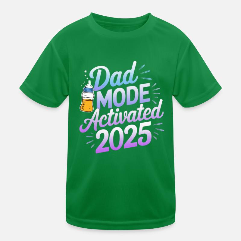 Dad Mode Activated 2025 Kids Functional T-Shirt