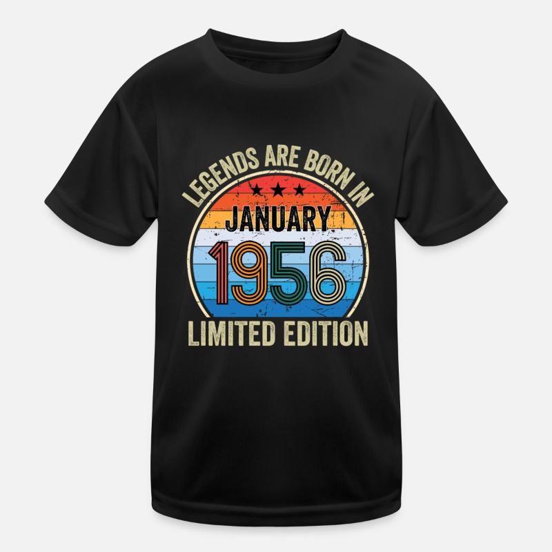Legends Are Born In January 1956 Edition Limitée T-shirt sport Enfant