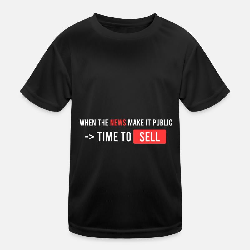 wenn die Nachrichten es öffentlich machen Kinder Funktions-T-Shirt