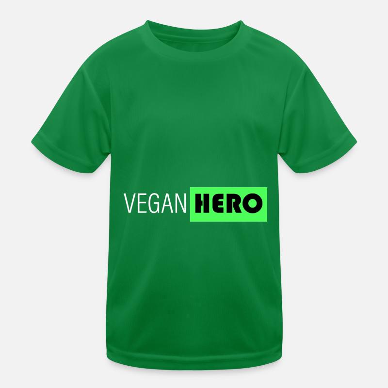 veganer Held Kinder Funktions-T-Shirt