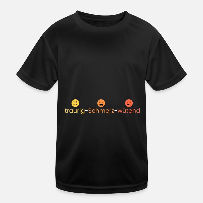 triste - douleur - colère T-shirt sport Enfant