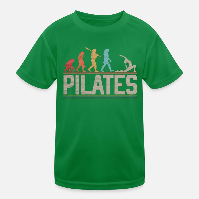 Evolution Pilates Frau Nice Fitness Kinder Funktions-T-Shirt