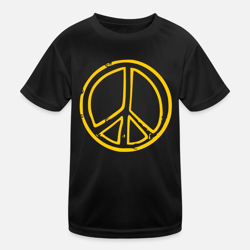 Peacezeichen Kinder Funktions-T-Shirt
