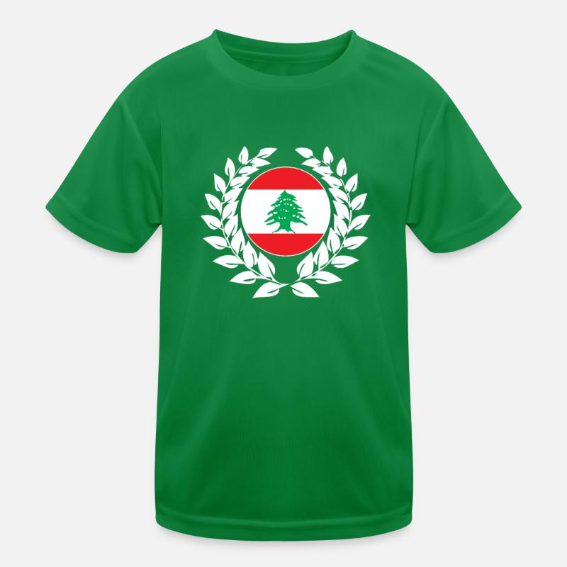 Drapeau libanais drapeau libanais T-shirt sport Enfant