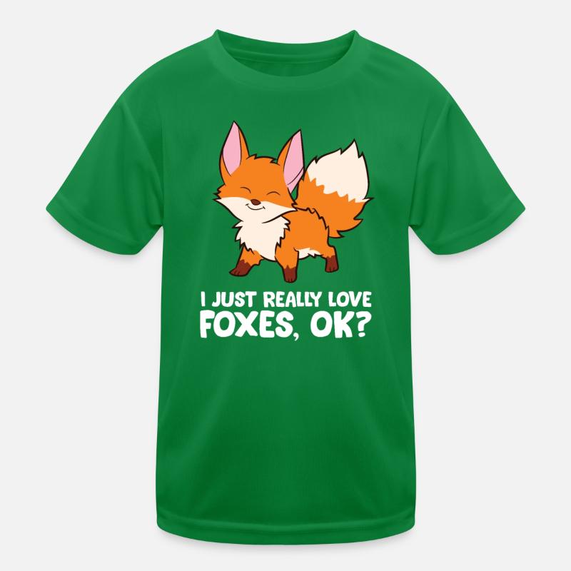 Renard - I just really like foxes, ok? T-shirt sport Enfant