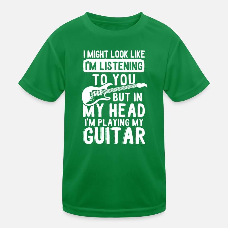 Guitar Saying Kids Functional T-Shirt