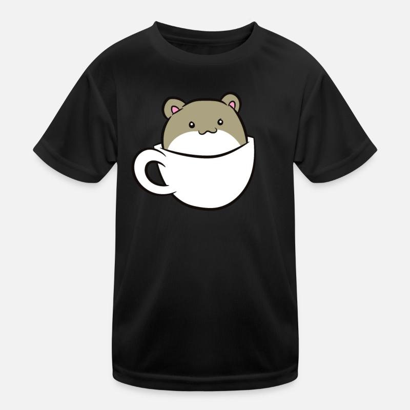Cochon d’Inde - Assis dans une tasse blanche T-shirt sport Enfant