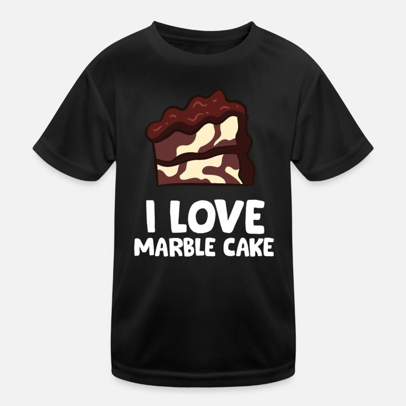 Marmorkuchen - I love marble cake Kinder Funktions-T-Shirt