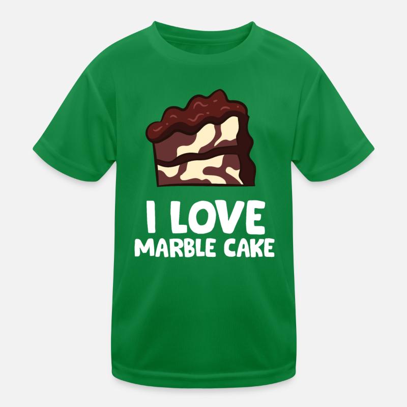 Marble Cake - I love marble cake Kids Functional T-Shirt