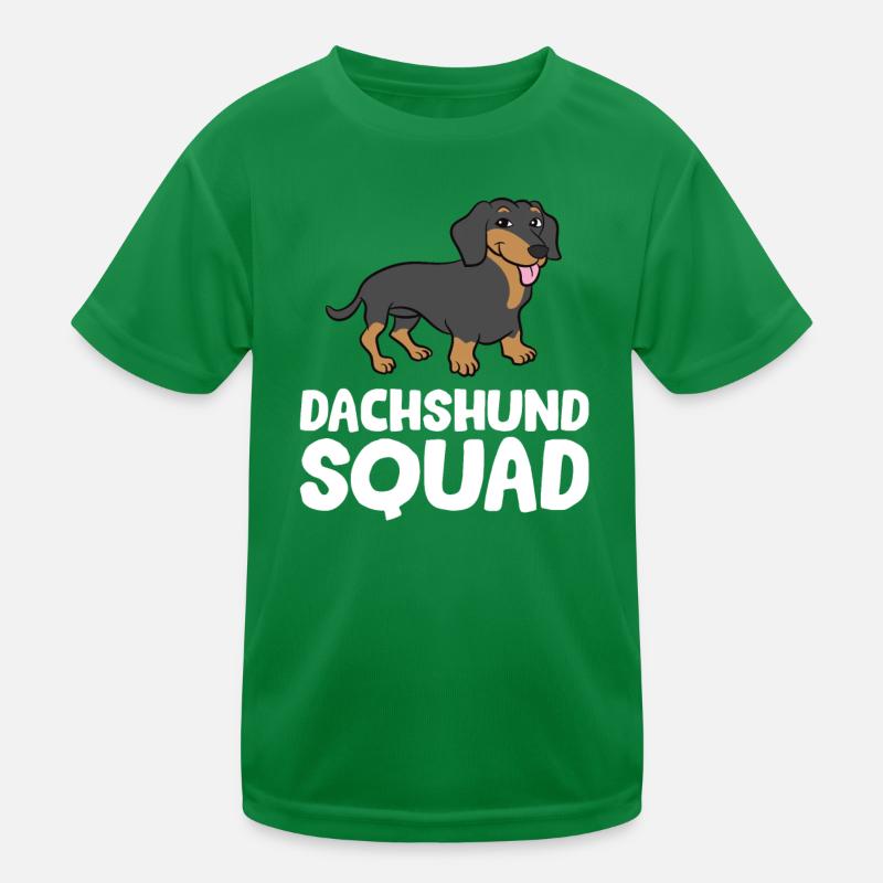 Dachshund - Dachshund Squad Kids Functional T-Shirt