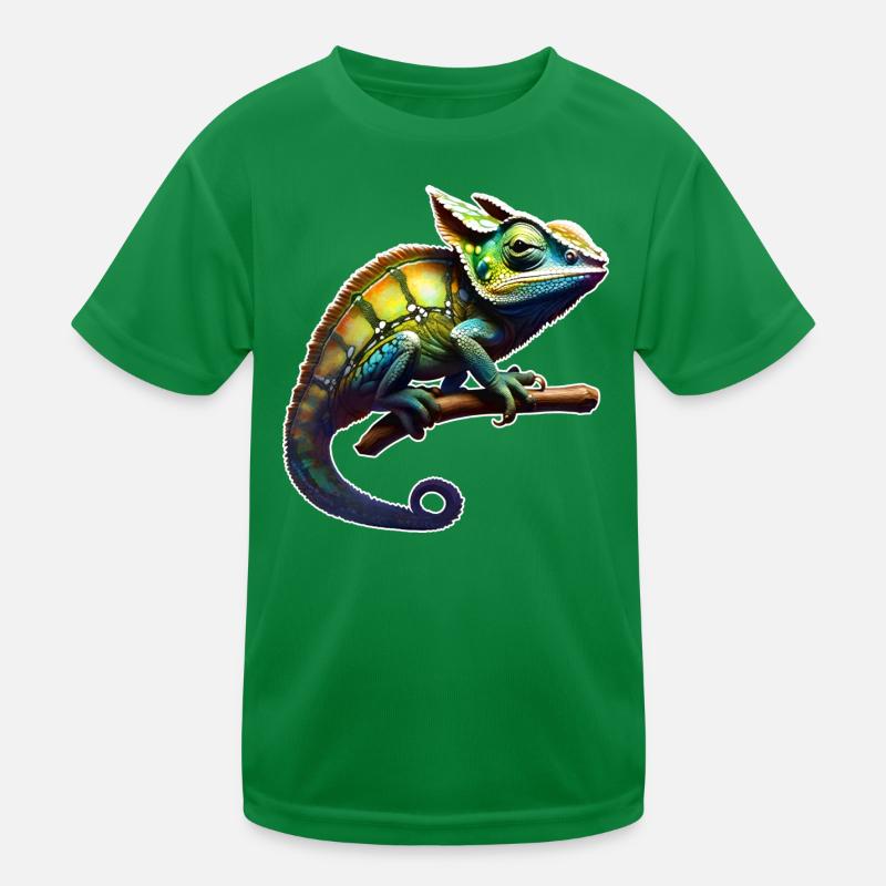 Caméléon camouflage cool T-shirt sport Enfant