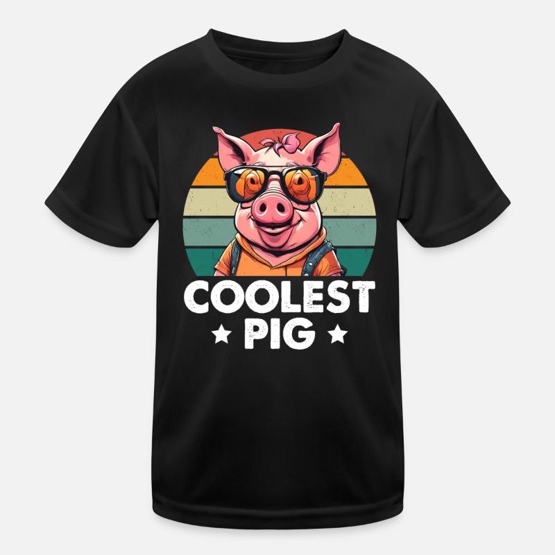 Le cochon le plus cool T-shirt sport Enfant