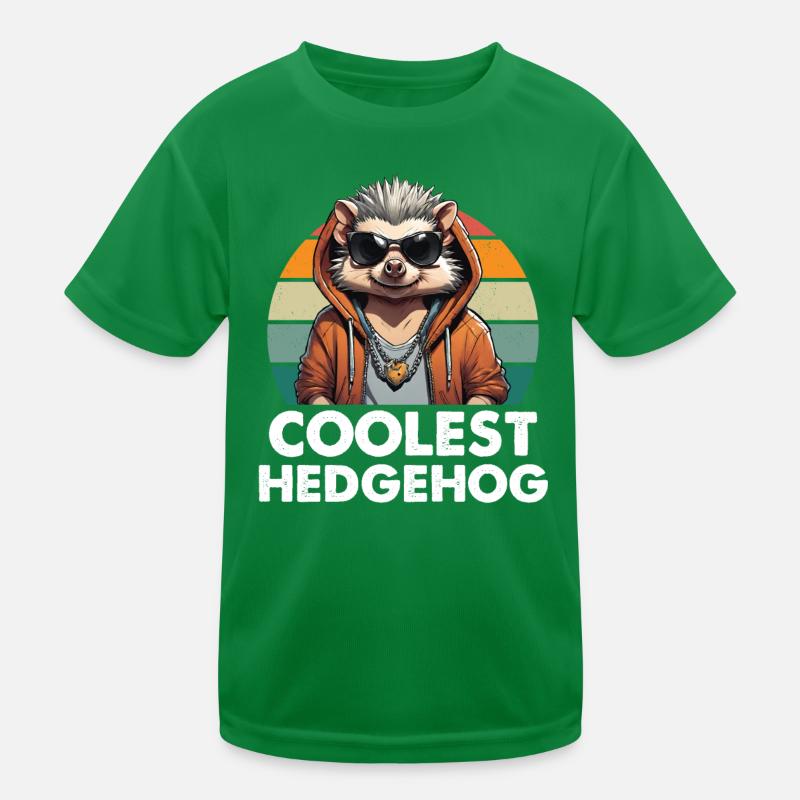 Coolest Hedgehog Kinder Funktions-T-Shirt