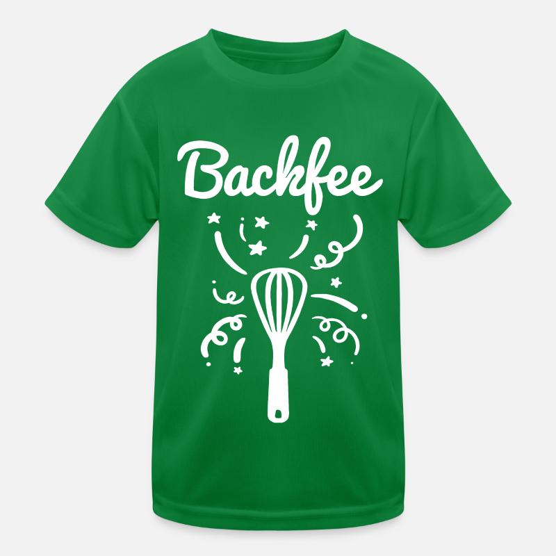 Backfee Backen Bäckerin Kinder Funktions-T-Shirt