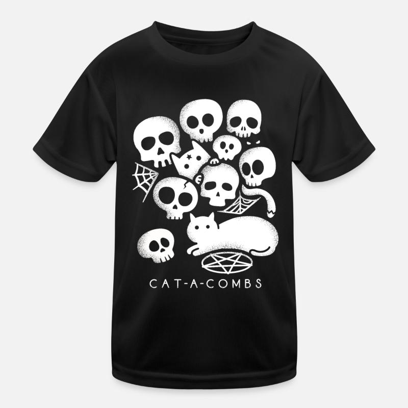 Cat-a-combs - Kids Functional T-Shirt - black