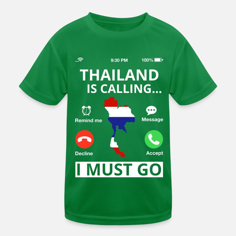 Thaïlande Drapeau Thaïlandais Drapeau utilisé Look T-shirt sport Enfant