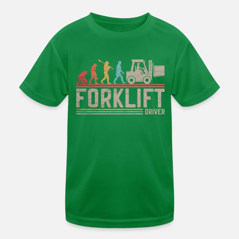 Gabelstaplerfahrer Evolution Gabelstapler Kinder Funktions-T-Shirt