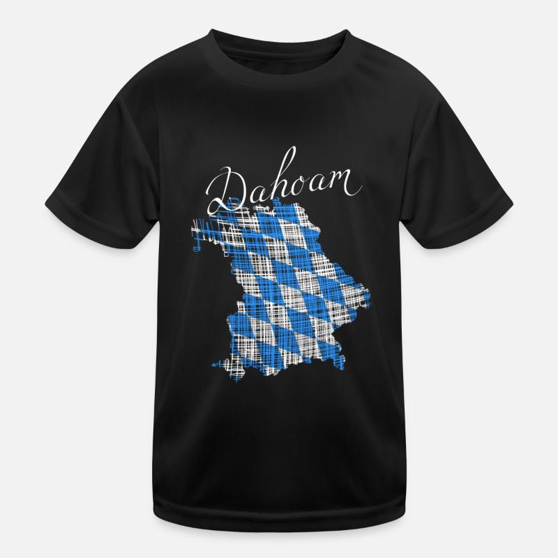 Dahoam in Bayern Kinder Funktions-T-Shirt