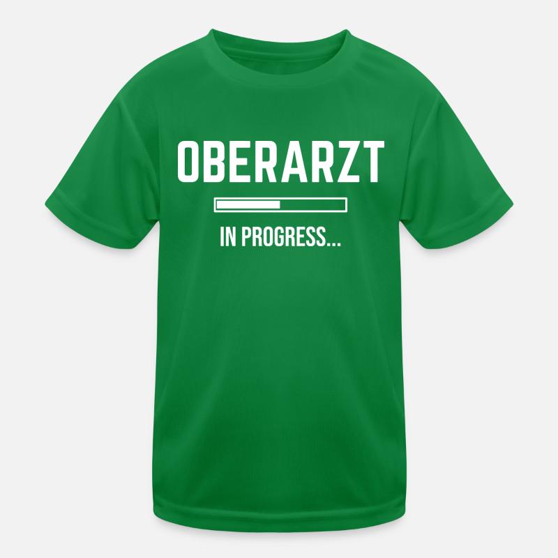 Oberarzt In Progress Kinder Funktions-T-Shirt