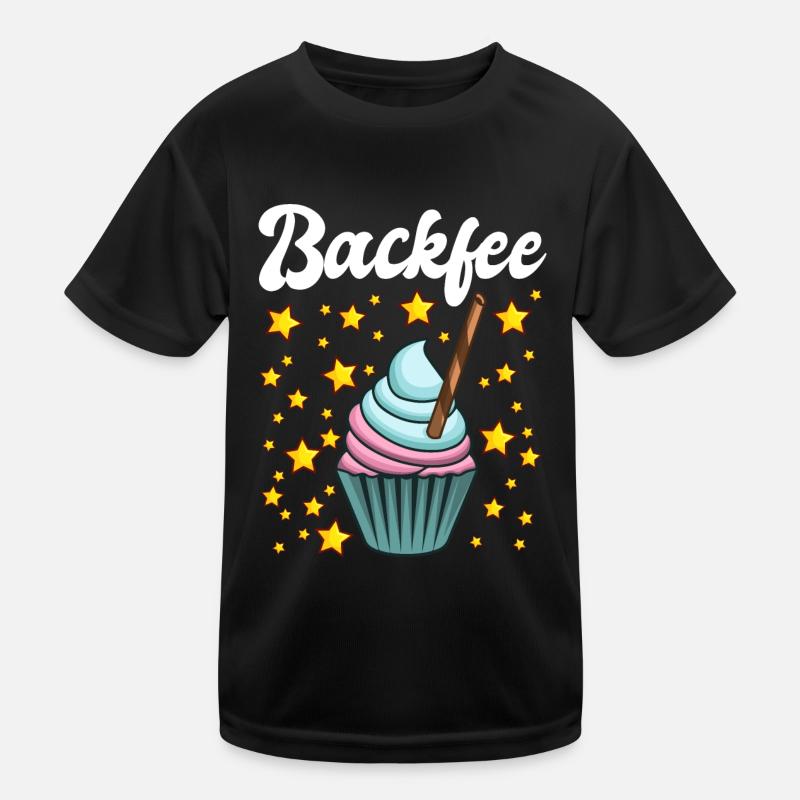 Backfee Hobbybäcker Bäckerin Backen Cupcake Muffin Kinder Funktions-T-Shirt