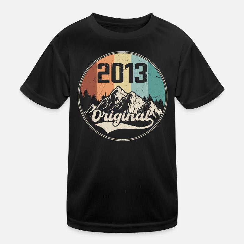 Original 2013 Geburtstagsgeschenk - 2013 - Kinder Funktions-T-Shirt - Schwarz