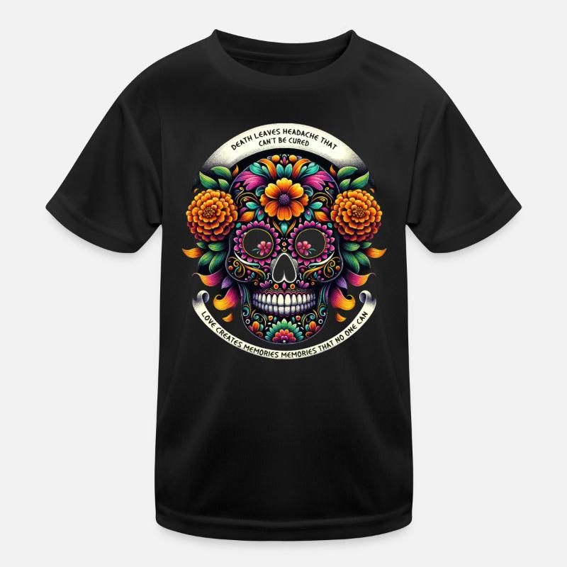 Calavera de souci éternel T-shirt sport Enfant