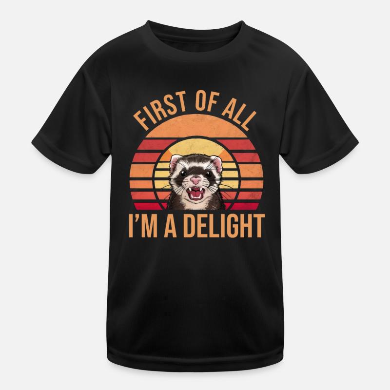 First Of All I'm A Delight - Vintage Sunset Kinder Funktions-T-Shirt