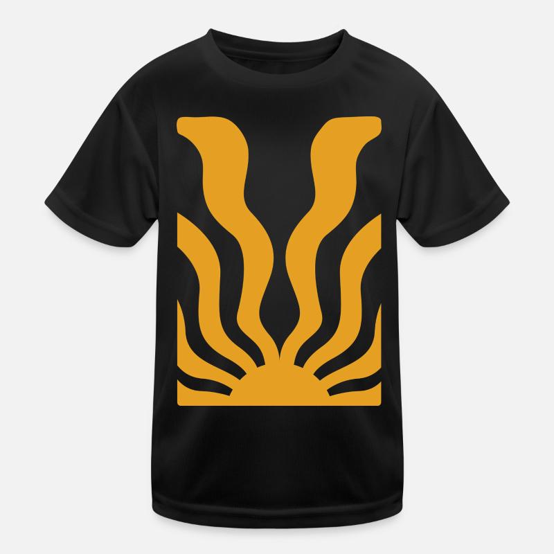 Abstract Flora Kids Functional T-Shirt