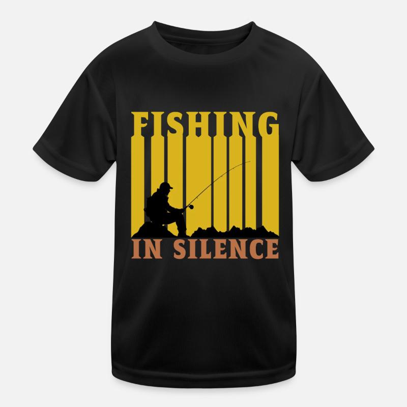 Pêcher en silence T-shirt sport Enfant