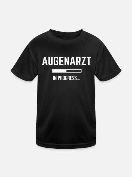 Ophthalmologist In Progress - Kids Functional T-Shirt - black - Front