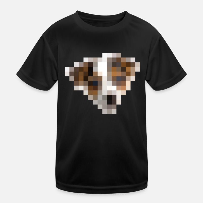 Jack Russell Terrier - 16x16 pixels - view from a Kids Functional T-Shirt