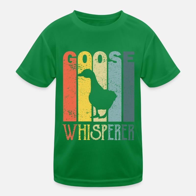 Gans Gänse Kinder Funktions-T-Shirt