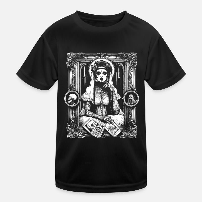 Victorian Tarot Chart - Kids Functional T-Shirt - black
