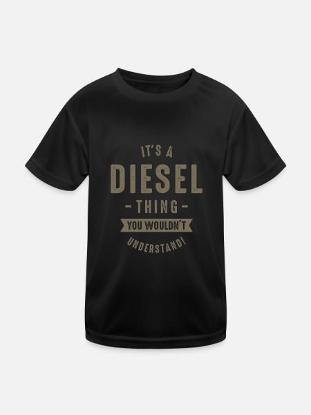 Diesel - Kids Functional T-Shirt - black - Front