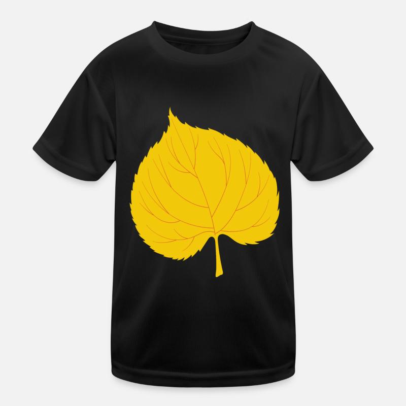 Linde Blatt Kinder Funktions-T-Shirt