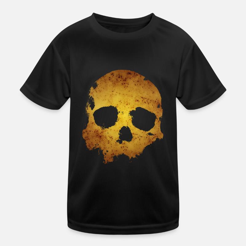 Schädel Kinder Funktions-T-Shirt