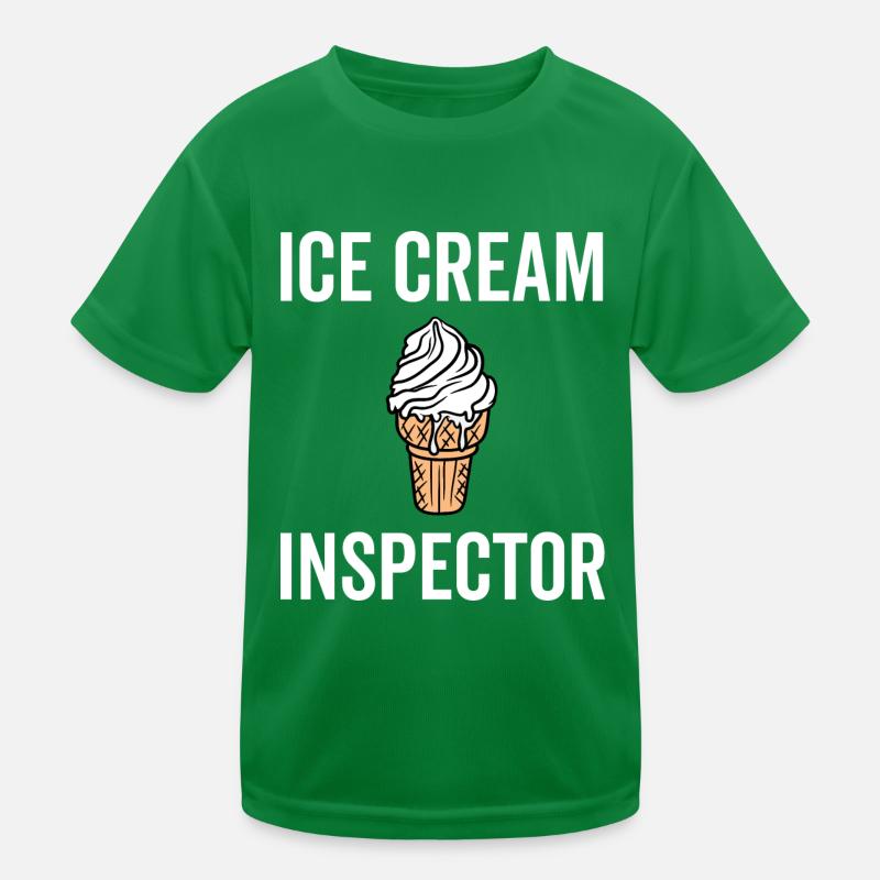 Ice Cream Inspector Kids Functional T-Shirt