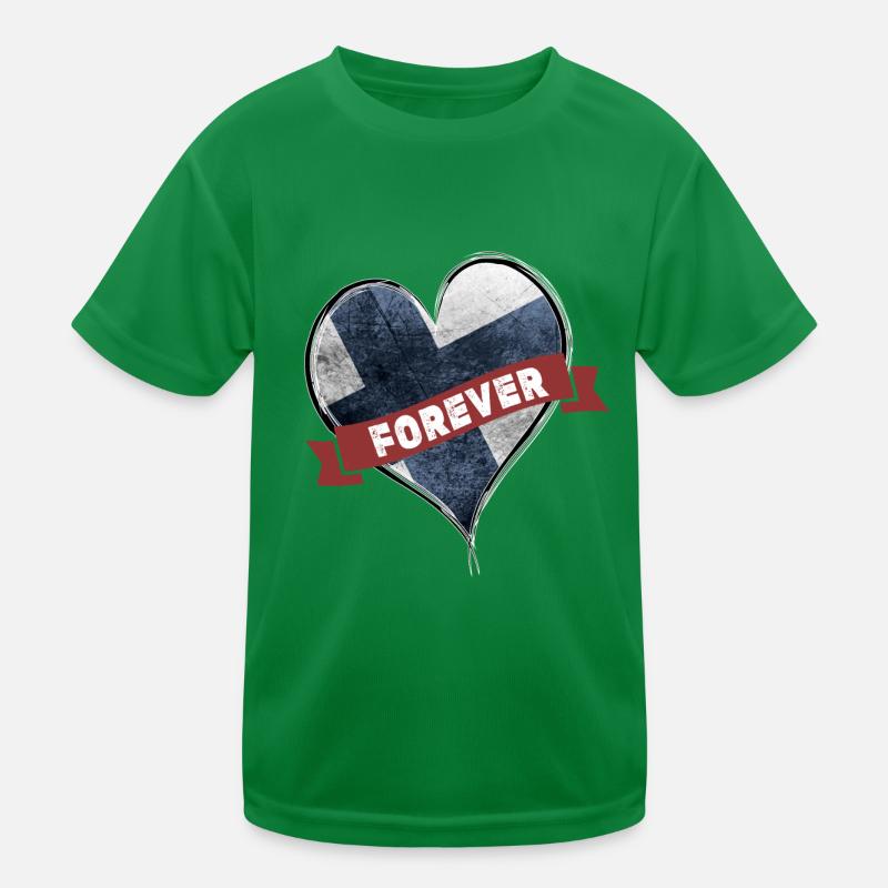 Finland Forever Kids Functional T-Shirt