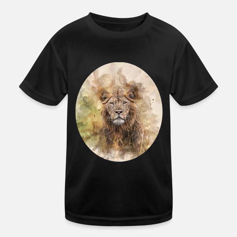 Löwe Kinder Funktions-T-Shirt