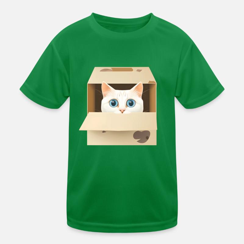 Zerbrechliche Katze Kinder Funktions-T-Shirt