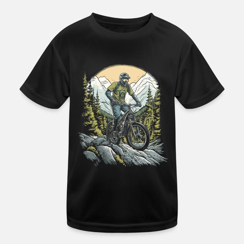 Chemise de descente - VTT VTT Biker Cycling T-shirt sport Enfant