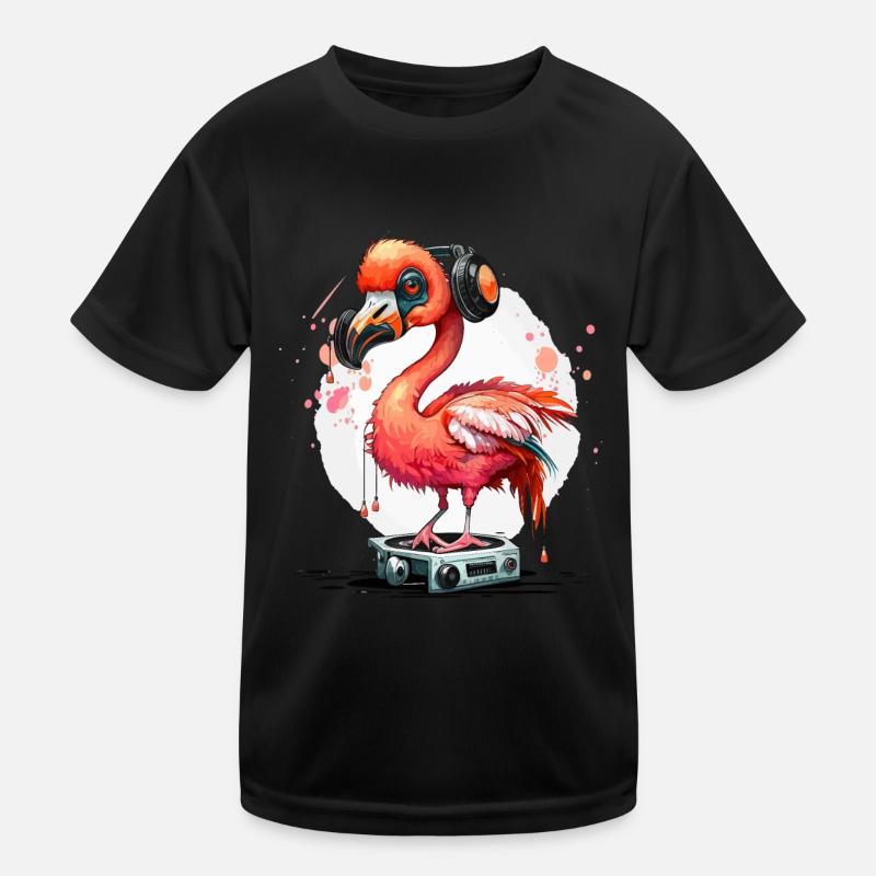 Groovy Pink Vogel Kinder Funktions-T-Shirt