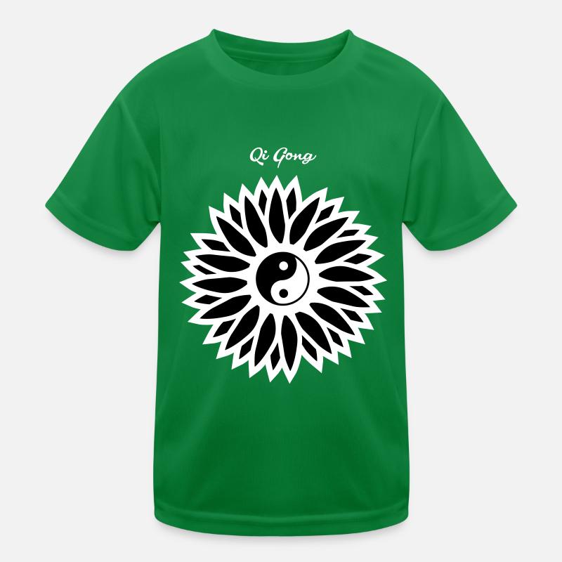 Qigong flower sign Kids Functional T-Shirt