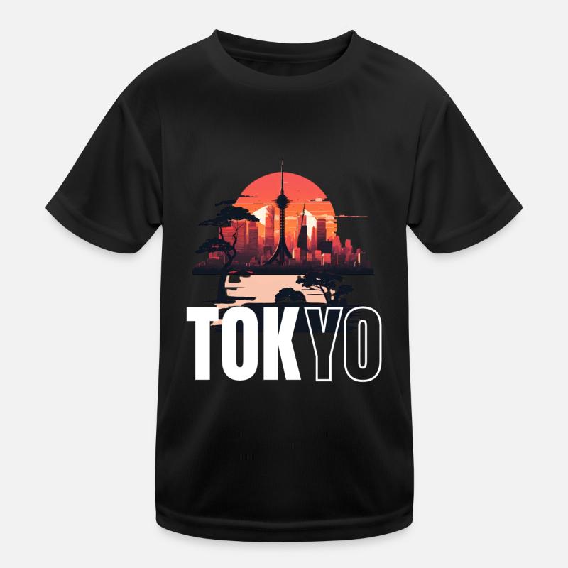 Kanji Chic - Kids Functional T-Shirt - black