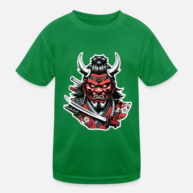 Samurai-Krieger - Japan - Dämon Kinder Funktions-T-Shirt