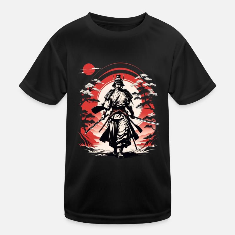 Samurai-Krieger - Japan - Dämon Kinder Funktions-T-Shirt