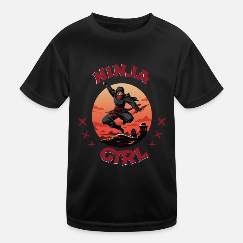 Charming Ninja Fighter I Ninja Girl I Ninja Kinder Funktions-T-Shirt