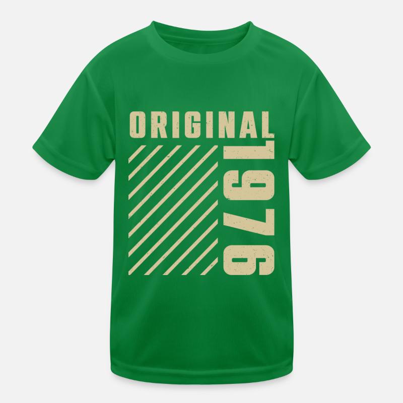 Original 1976 Authentic 1976 Vintage Bursdag T-shirt sport Enfant