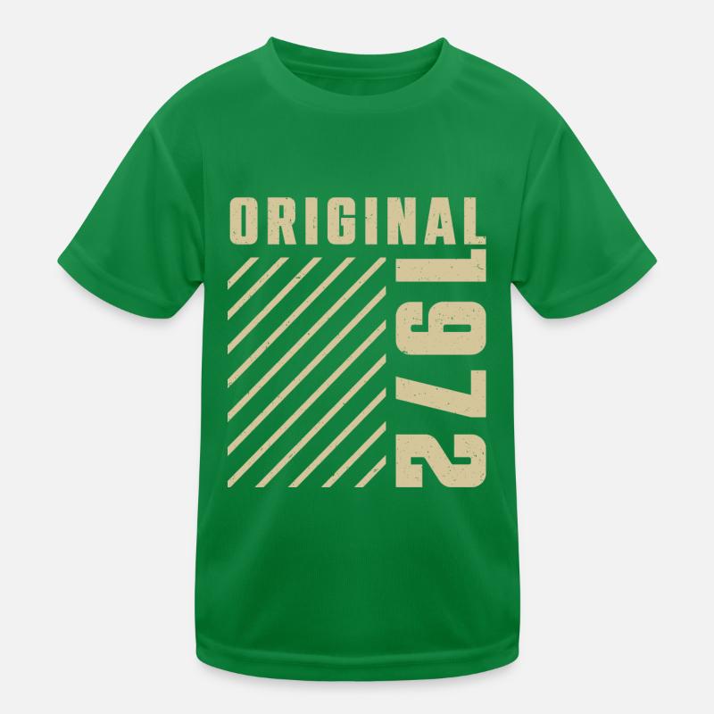 Original 1972 Authentic 1972 Vintage Bursdag T-shirt sport Enfant