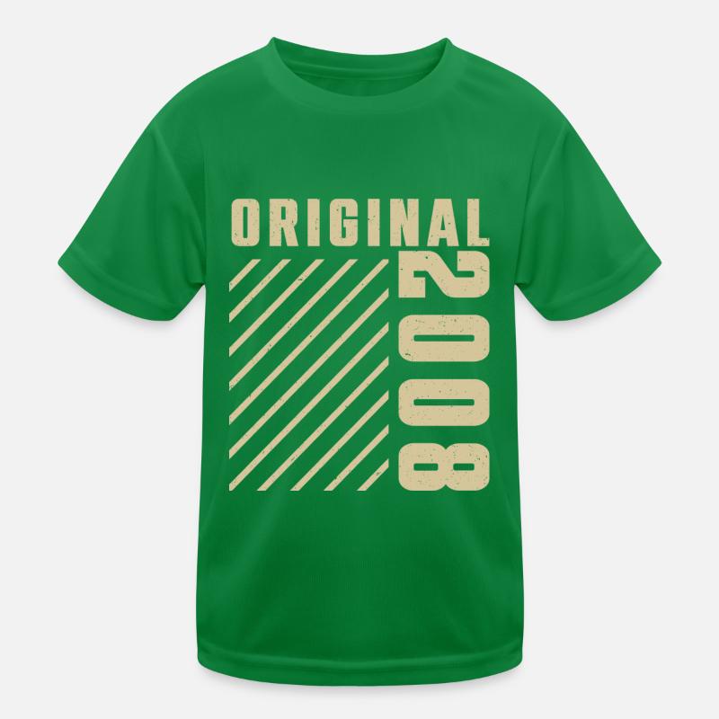 Original 2008 Authentic 2008 Vintage Bursdag T-shirt sport Enfant